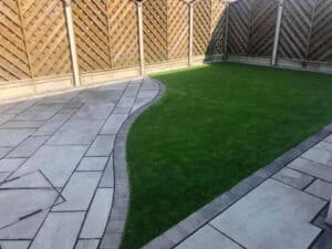 artificial grass landscaping project
