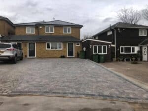 block paving driveway landscaping project