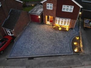 block paving driveway landscaping project