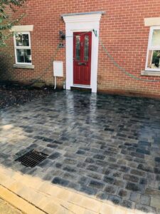 block paving driveway landscaping project
