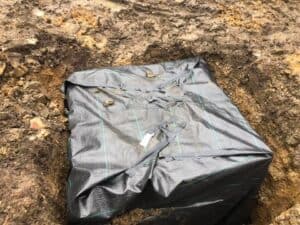 drainage landscaping project
