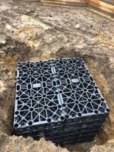 drainage landscaping project