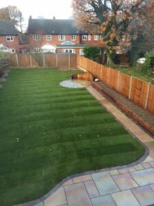 garden fencing landscaping project
