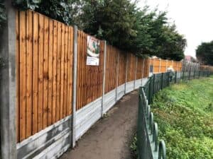 garden fencing landscaping project
