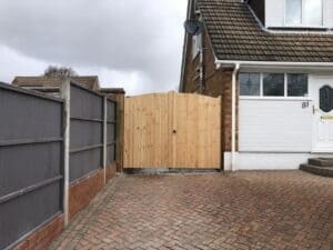 garden gate landscaping project