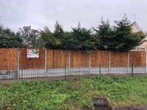 garden fencing landscaping project