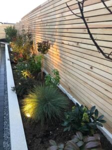garden fencing landscaping project