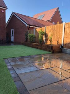 garden fencing landscaping project