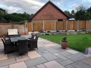 garden fencing landscaping project