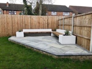 garden wall landscaping project