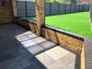 garden wall landscaping project