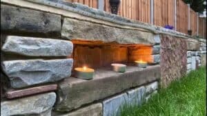 garden wall landscaping project