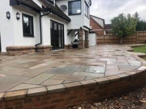 garden wall landscaping project