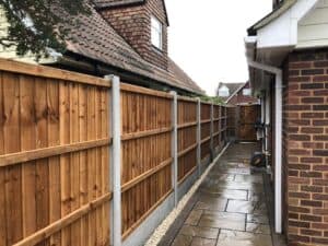 garden fencing landscaping project
