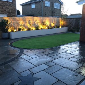 Natural Stone paving landscaping project